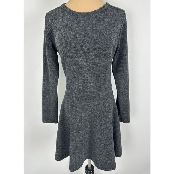 Collective Concepts Size Medium Sweater Dress Fit & Flare Princess Seams Gray - Picture 12 of 12